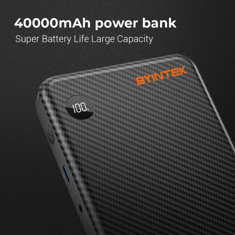 BYINTEK Power Bank za projektorje – 20.000mAh prenosna baterija z USB-C PD hitrim polnjenjem