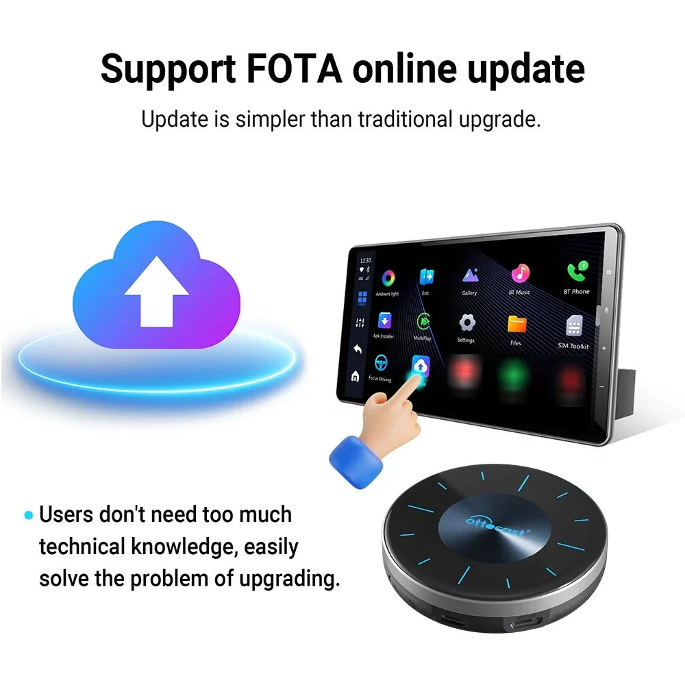 OTTOCAST P3 Wireless CarPlay Android AI Box with HDMI