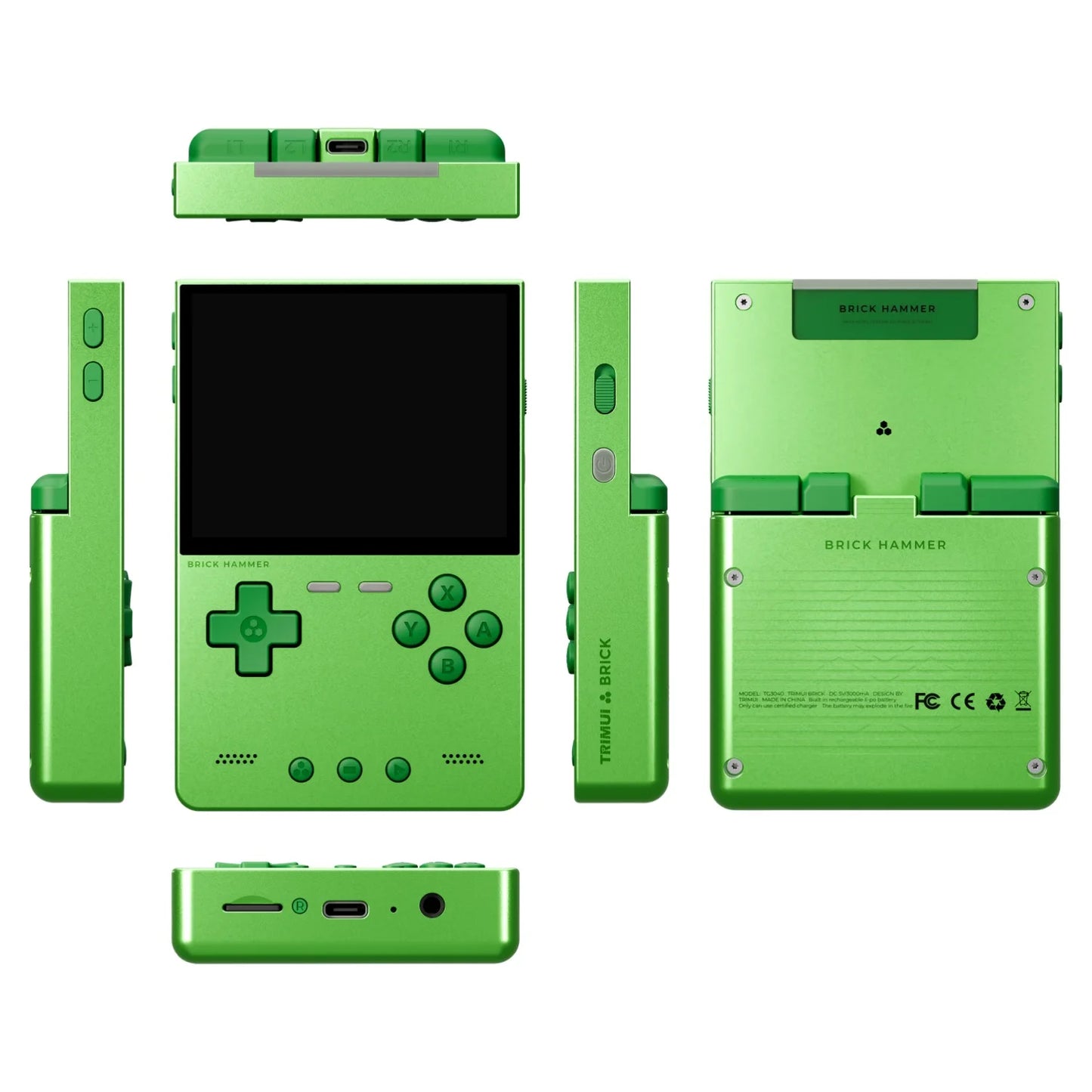 AMPOWN TRIMUI BRICK Metal Retro Games Console Portable Handheld Game Player CNC 3.2 IPS Screen Linux System Video Gaming Device - Limetastore