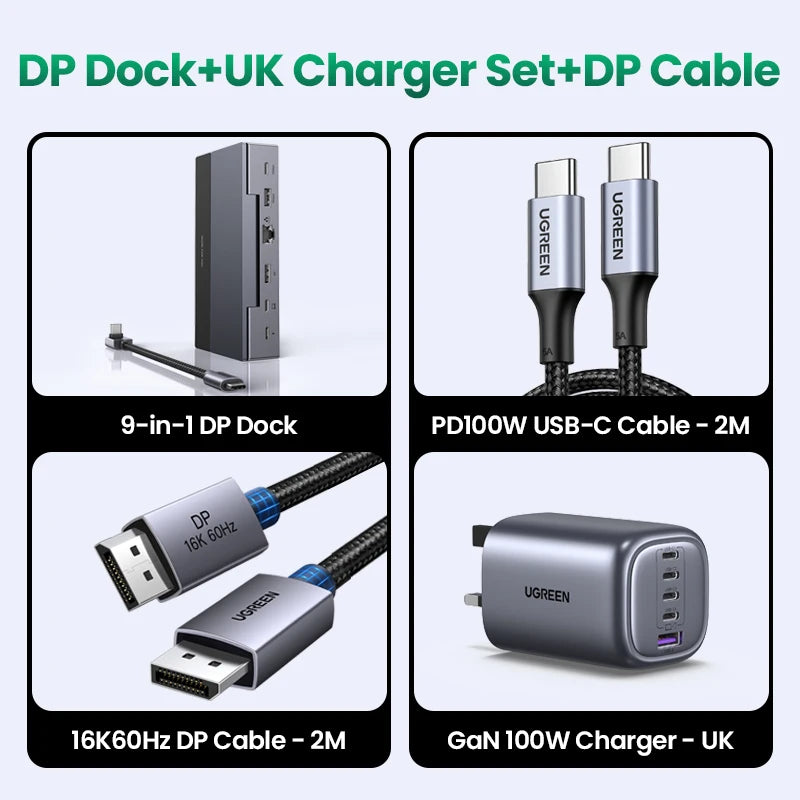 UGREEN 10Gbps Steam Deck Docking Station with 4K120Hz DisplayPort