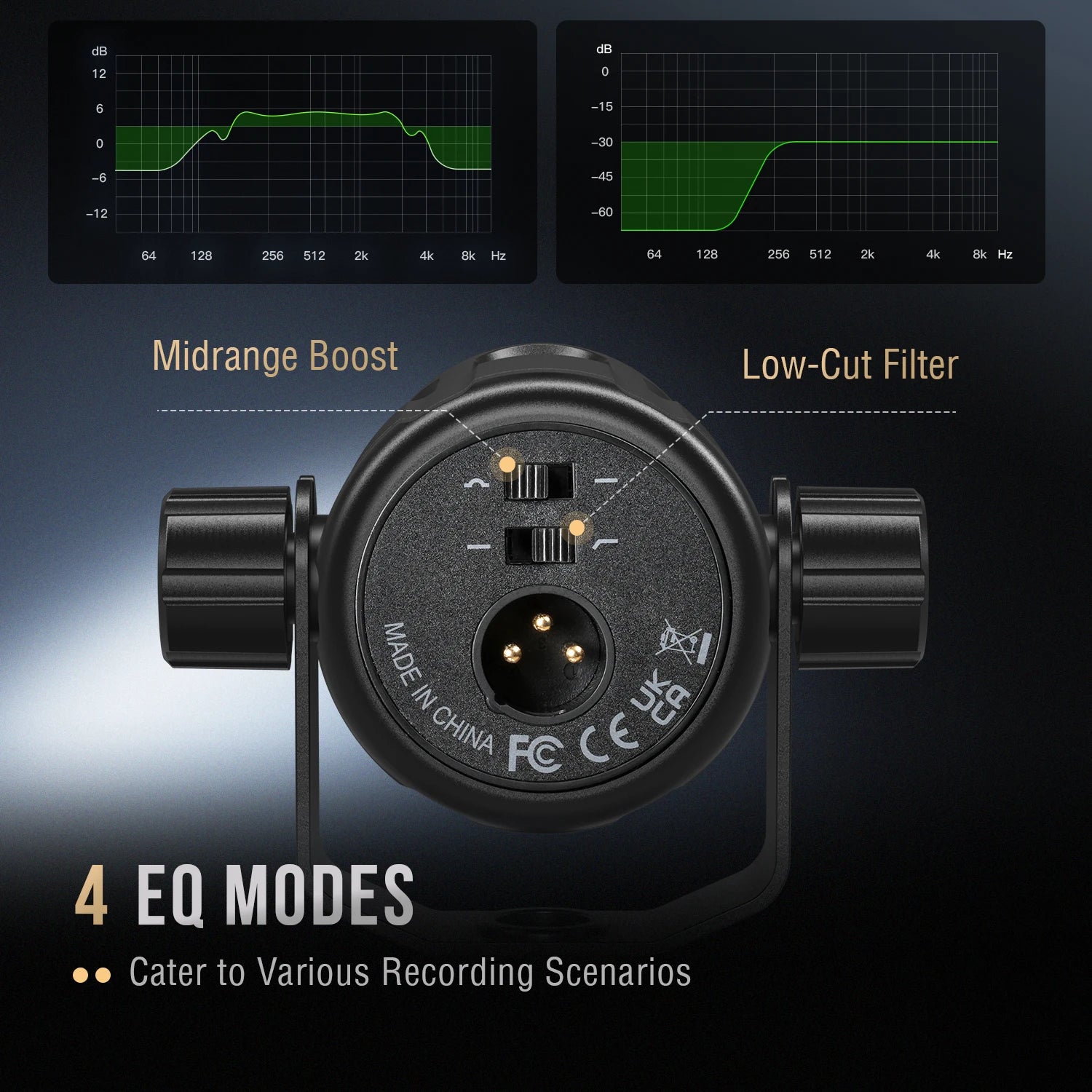 FIFINE TANK1 XLR Dynamic Microphone | Professional Podcast & Streaming Mic