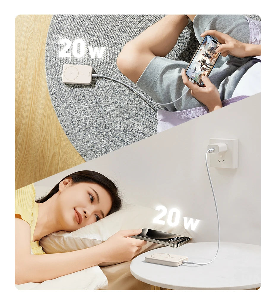 UGREEN PD20W Magnetic Power Bank – 10000mAh Portable Wireless Fast Charging External Battery