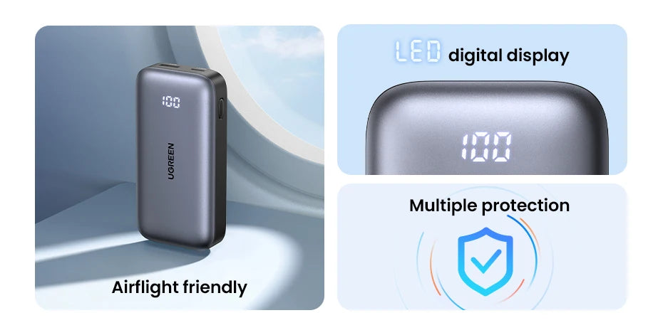 UGREEN PD 30W Power Bank – 10000mAh / 20000mAh Fast Charging Portable External Battery