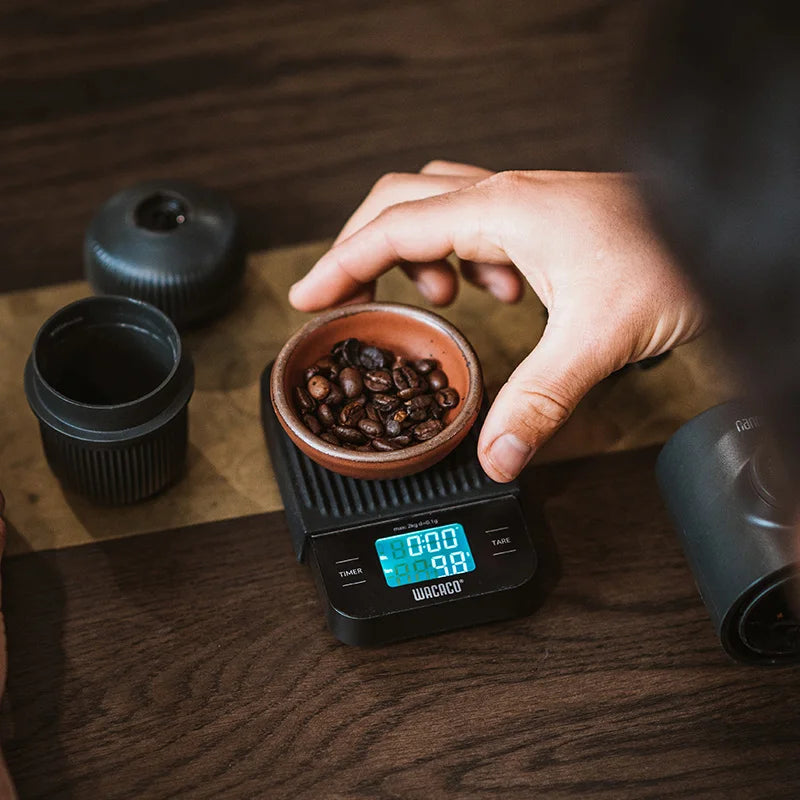 Wacaco Exagram High-Precision Coffee Scale with Timer – 0.1g Digital Espresso Scale