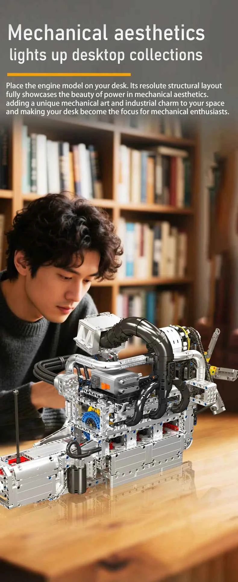 Mould King 10214 Motorized Rotary Piston Engine Building Set - Limetastore