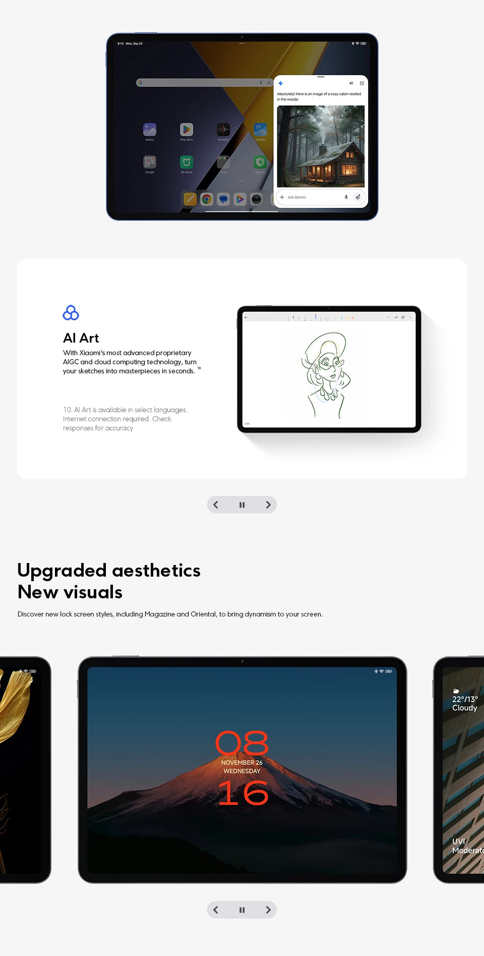 POCO Pad X1 Global Version Tablets Snapdragon 7+ Gen 3 11.2'' 3.2K 144Hz Display 8850mAh 45W Turbo Charging 13MP Main Camera - Limetastore