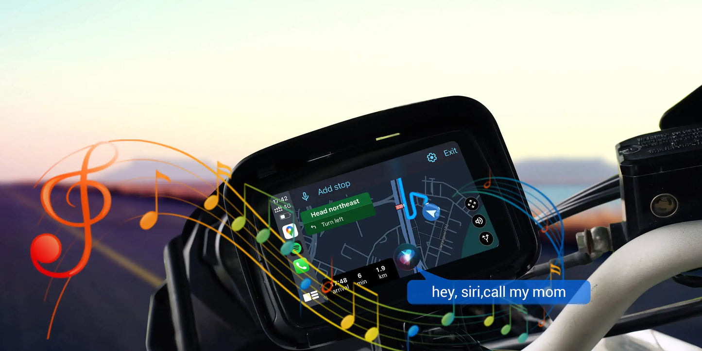OTTOCAST Lite C5 Motorcycle Wireless CarPlay GPS Display
