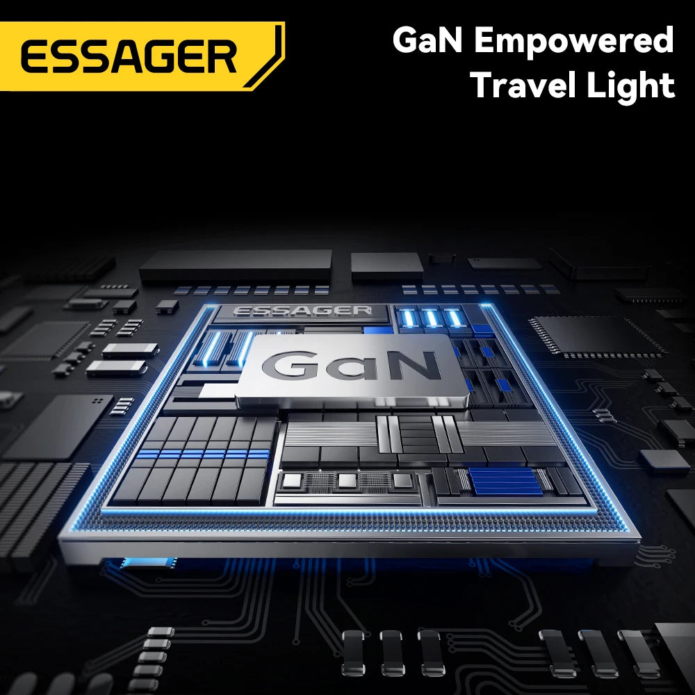 ESSAGER 3-in-1 Magnetic 65W GaN Charger Power Bank 5000mAh
