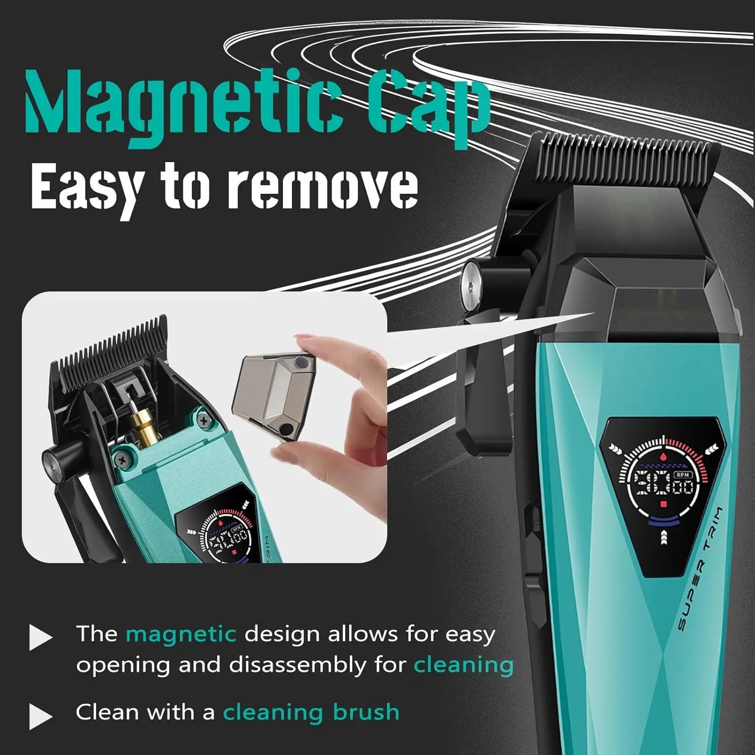 VGR Trimmer Electric Shaver Adjustable Hair Cutting Machine Cordless Clipper Barber Mini Beard Trimmer Trimmer for Men V-877 S3