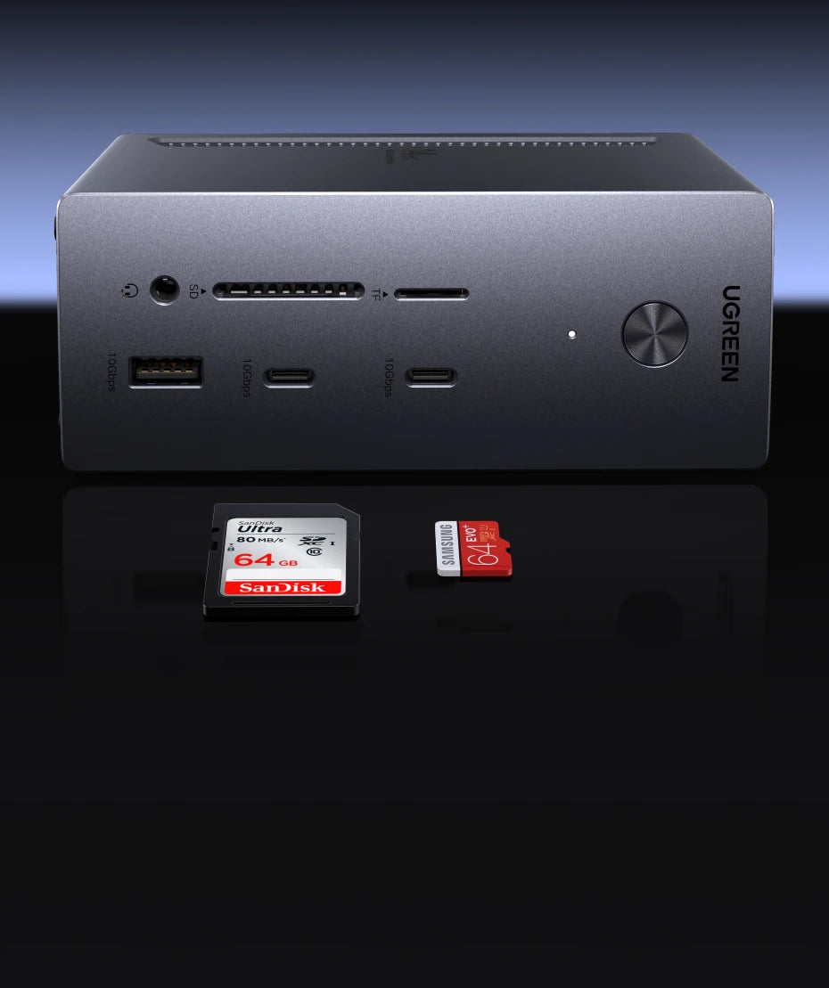 UGREEN 14‑in‑1 USB‑C Docking Station with 4K120Hz DisplayPort, Dual 4K60Hz HDMI