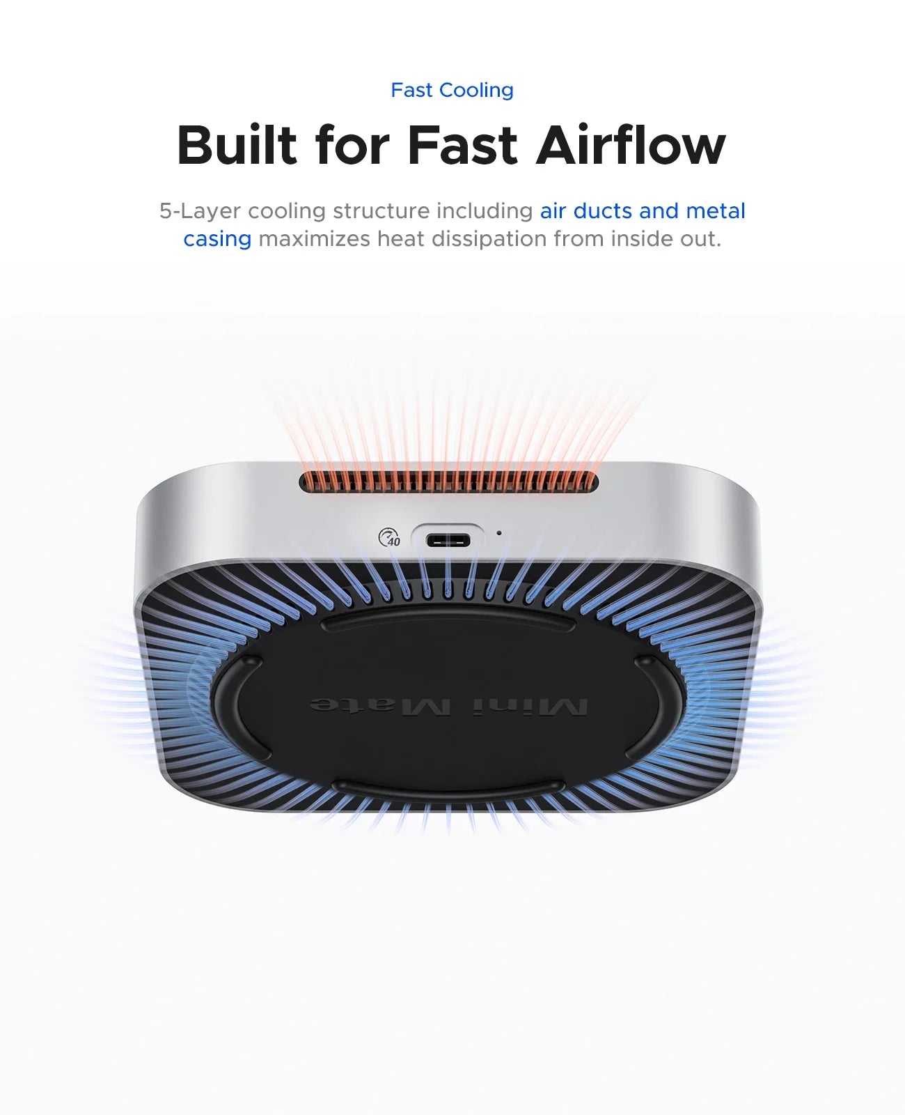 ORICO MiniMate External SSD Storage Expansion Dock – 40Gbps Desktop Hub