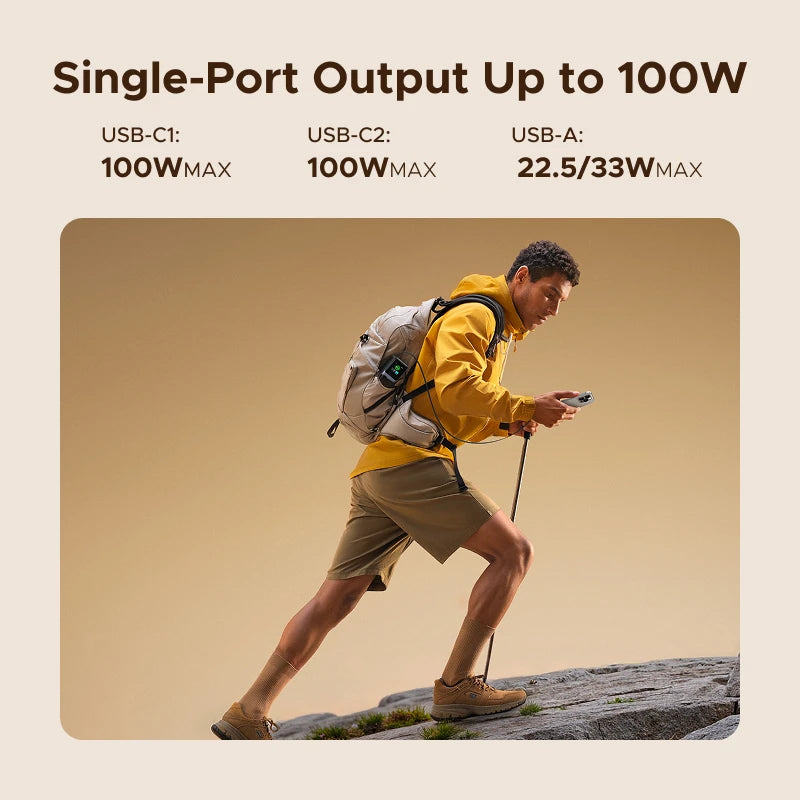 UGREEN Nexode 165W 20000mAh Power Bank – PD3.0 100W Fast Charging Portable USB‑C