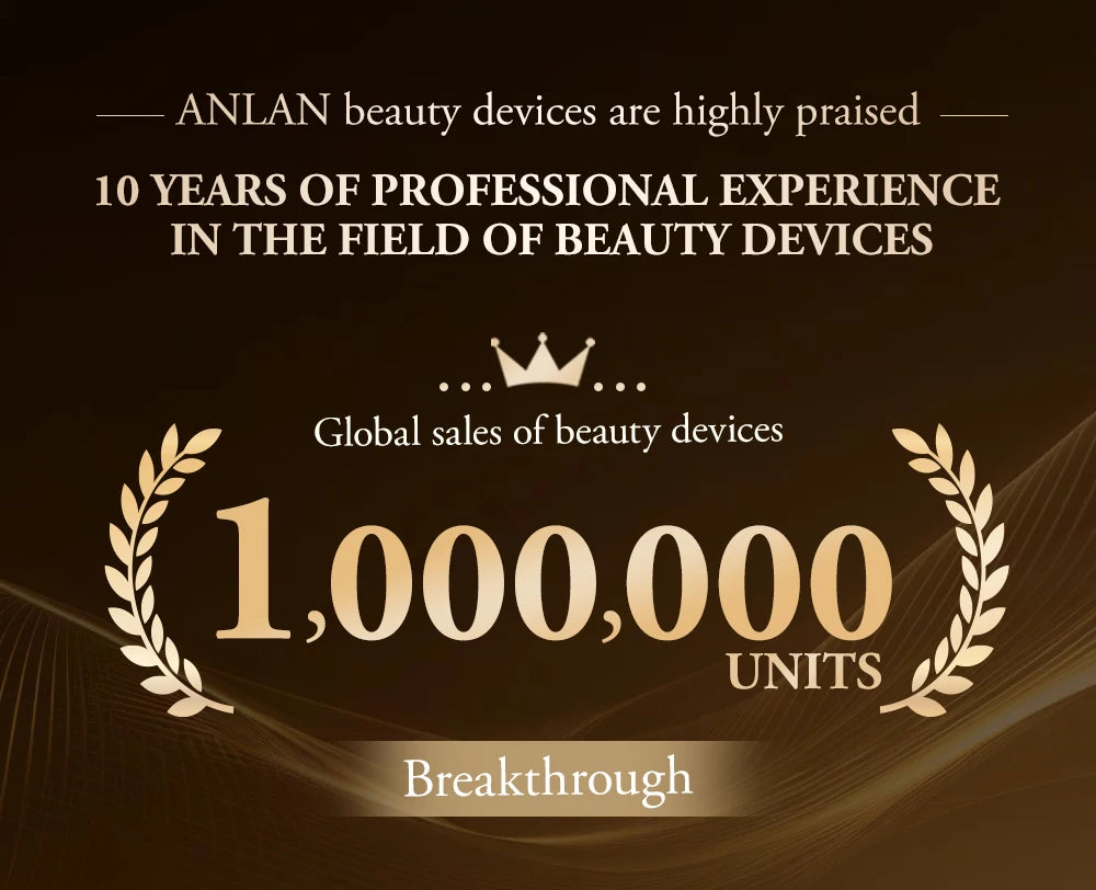 ANLAN Dual‑Polar Neck Device | EMS, 5‑Color Photon, 24K Gold, Anti‑Aging & Lifting