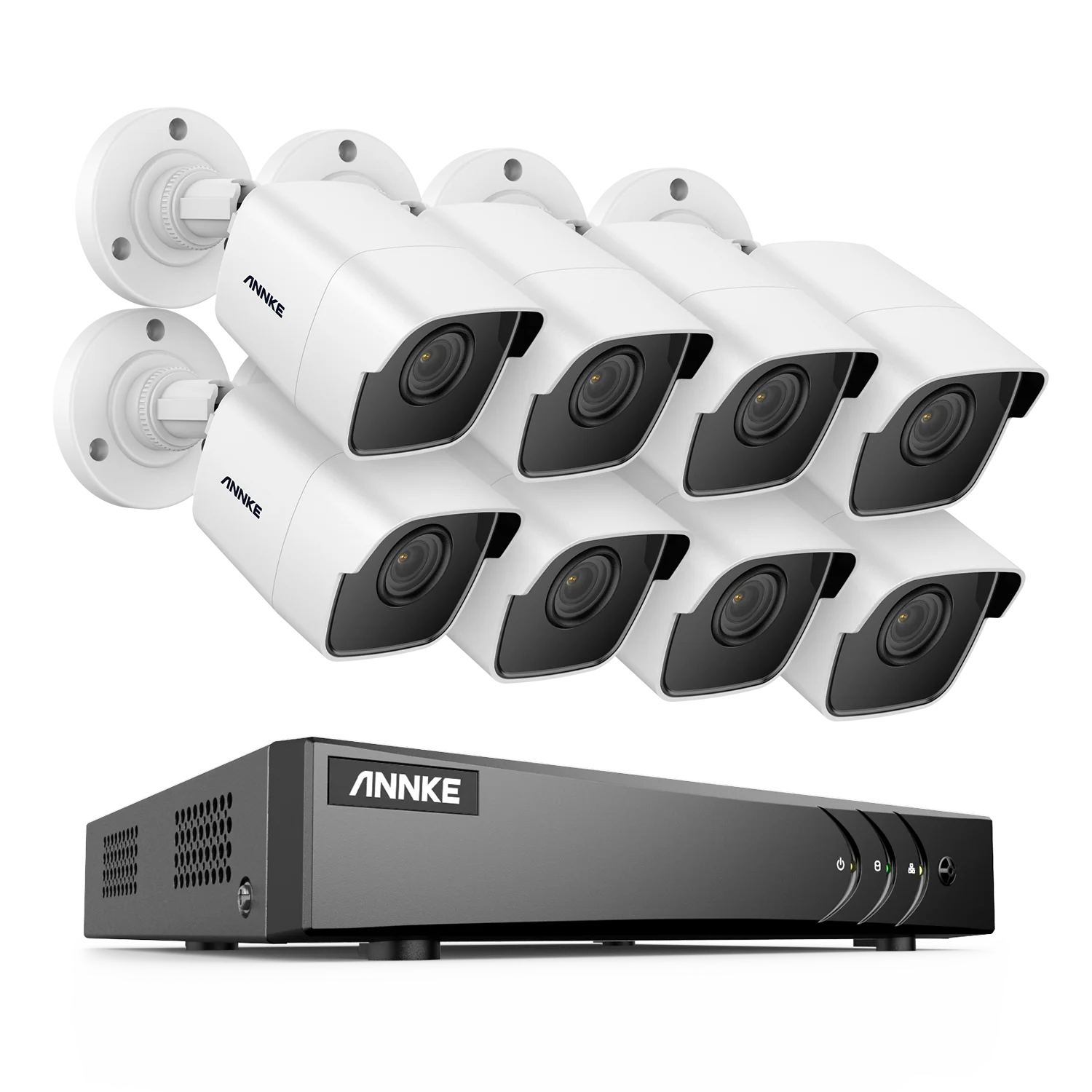 ANNKE 5MP Lite Ultra HD CCTV System | H.265+ 8CH DVR, 8× EXIR Cameras