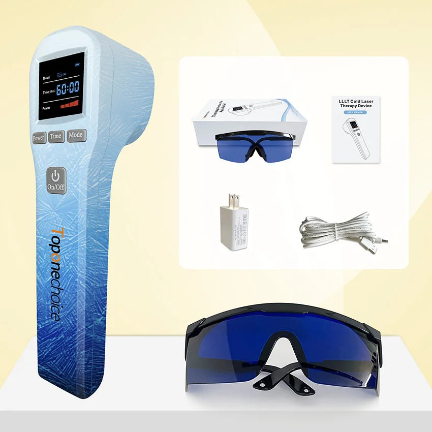 Toponechoice 880mW Professional Cold Laser Therapy Device – 650nm & 808nm
