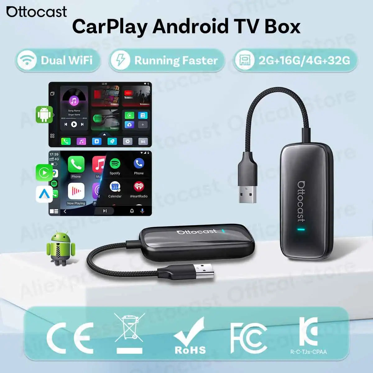 OTTOCAST Play2Video Ultra 2026 Wireless CarPlay Adapter