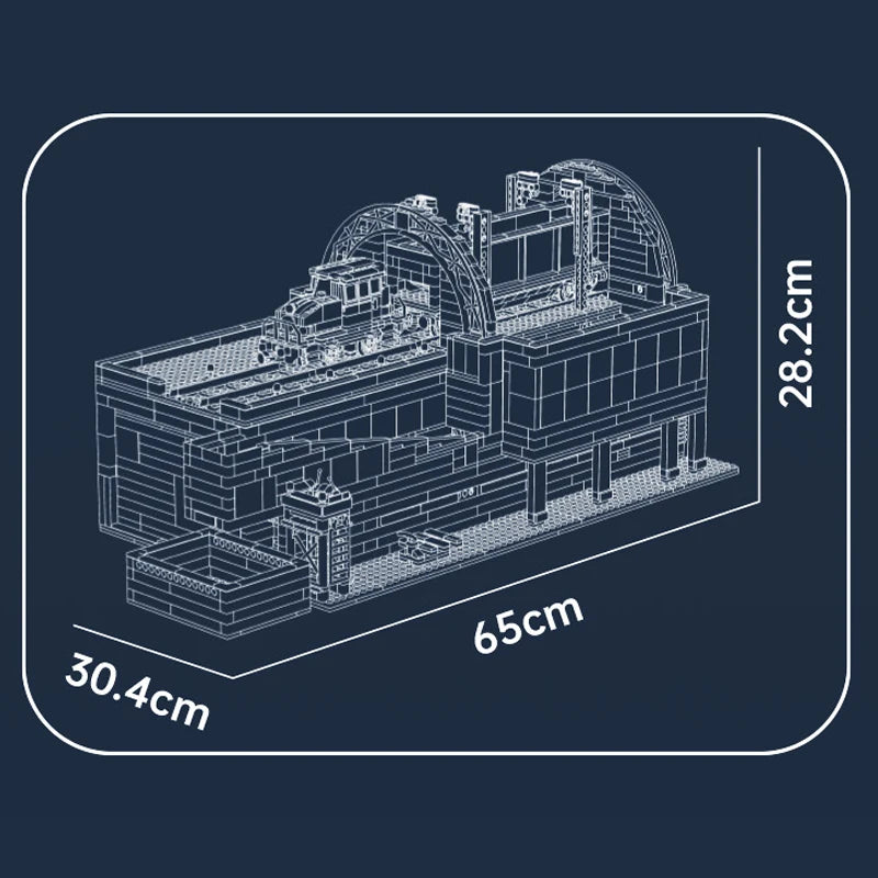 Mould King 17094 RC Railcar Rotary Dumper Building Set | Motorized Technical Train & Locomotive Building Blocks - Limetastore