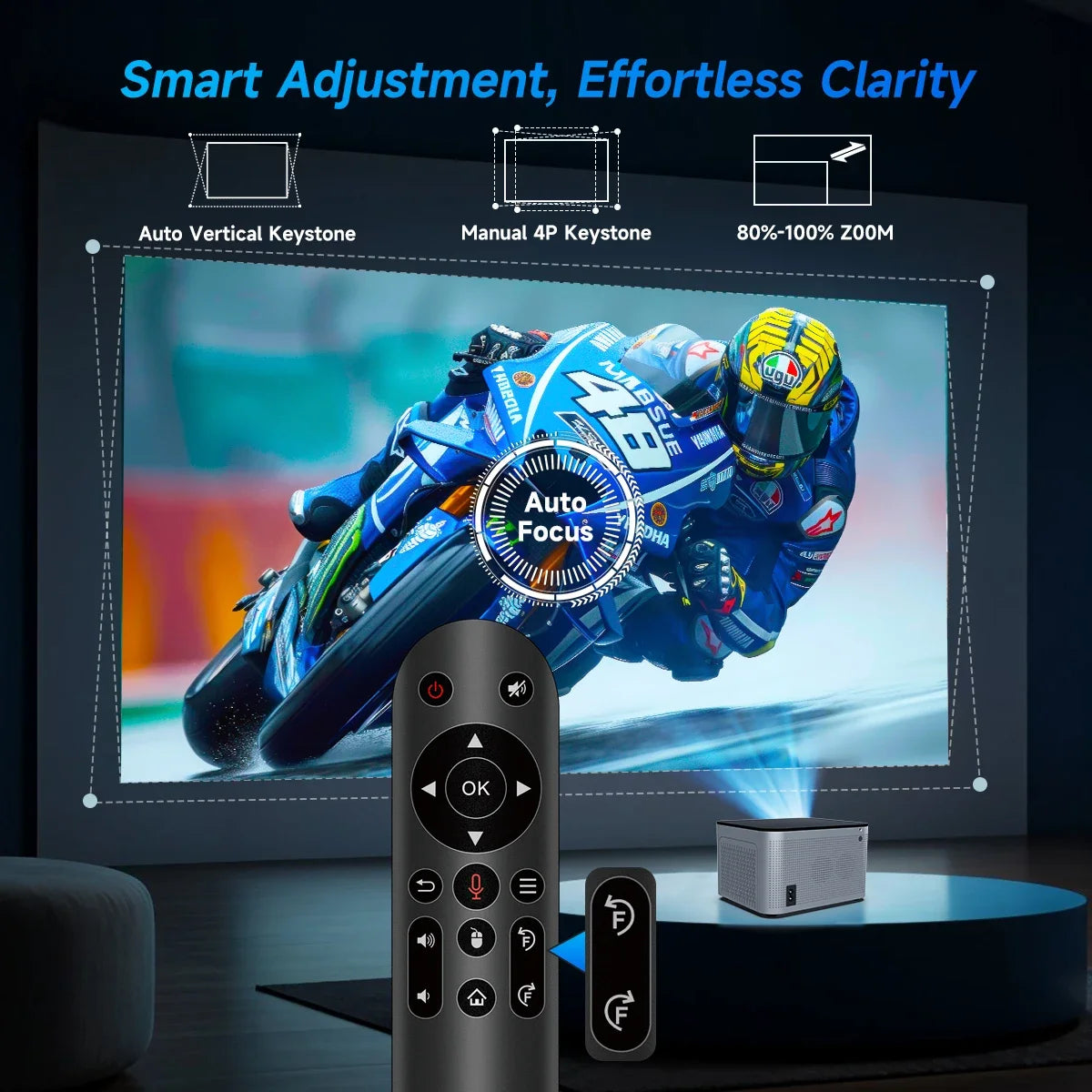 Magcubic HY350 Smart Projector | 580 ANSI 1080P | Auto Focus & Android 11