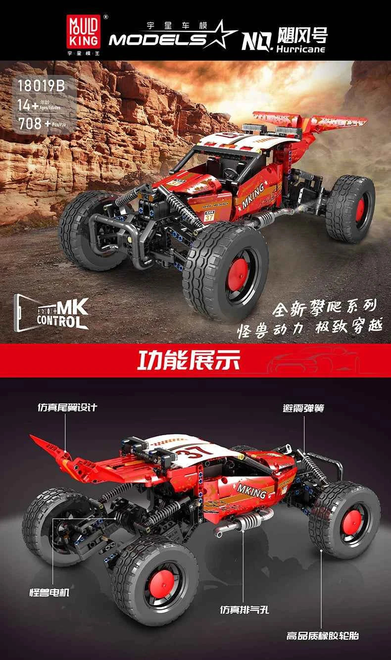 Mould King 18019B Motorized Hurricane Off‑Road Vehicle — Technical Building Block Car for Kids & Collectors - Limetastore