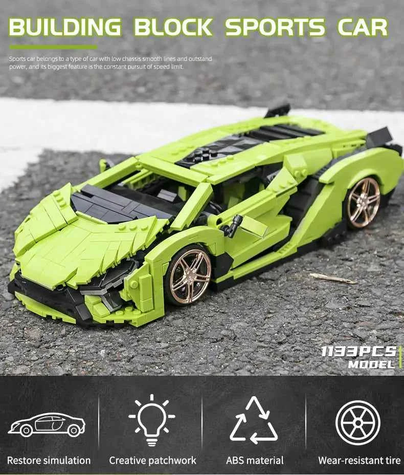 Mould King 10011 Technical Sian Sport Racing Car Building Blocks — DIY Assembly Gift - Limetastore