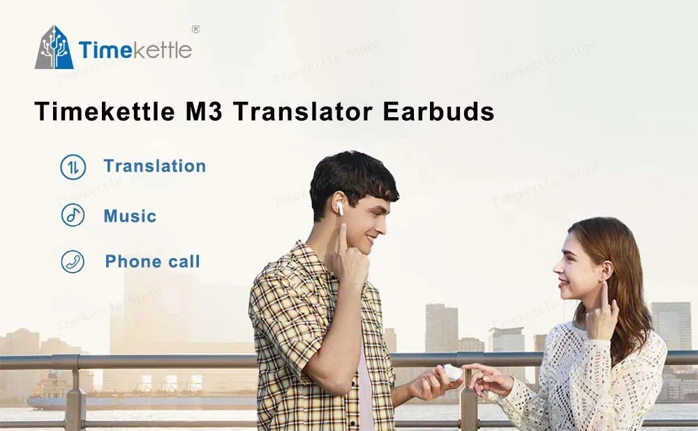 Timekettle M3 Translator Earbuds Real-Time 43 Languages