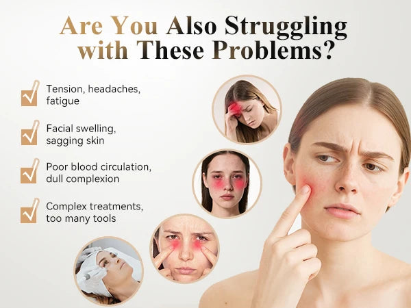 ANLAN 2‑in‑1 Gua Sha Massager | Jade, Hot Compress, EMS, LED, Scalp & Face Lifting