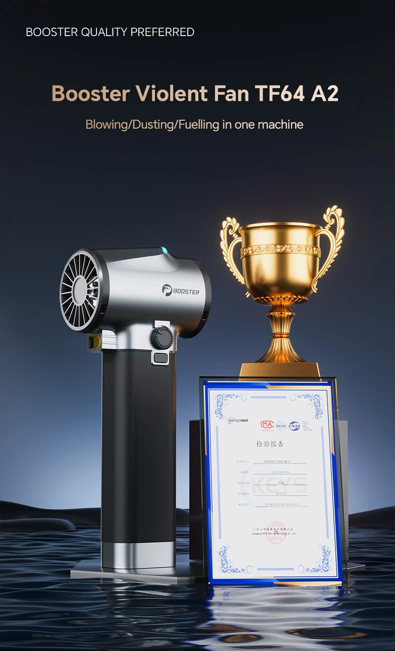 Turbo Jet Fan Max – 1.4kg Thrust, 750W High‑Power Car Dryer | 64mm Brushless Turbo Air