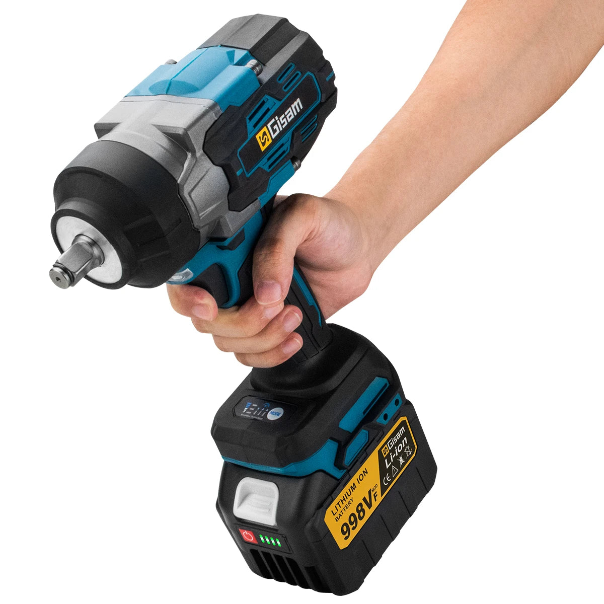 Gisam 2800N.m Brushless Impact Wrench 1/2" for Makita 18V