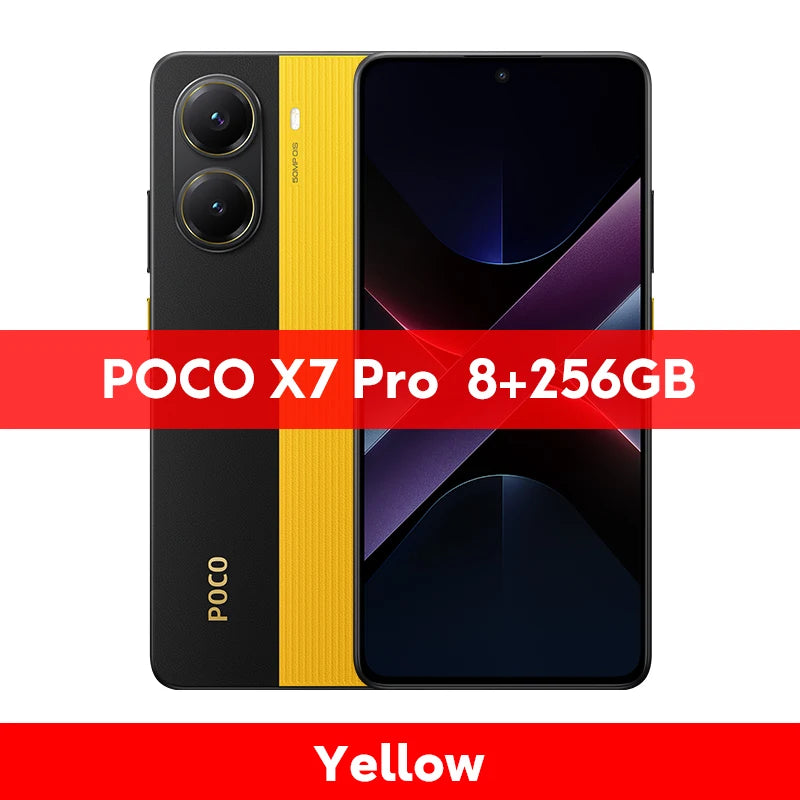 POCO X7 Pro 5G Smartphone Global Version Dimensity 8400-Ultra 50MP camera 6.67" 120Hz display  90W 6000mAh Battery NFC - Limetastore