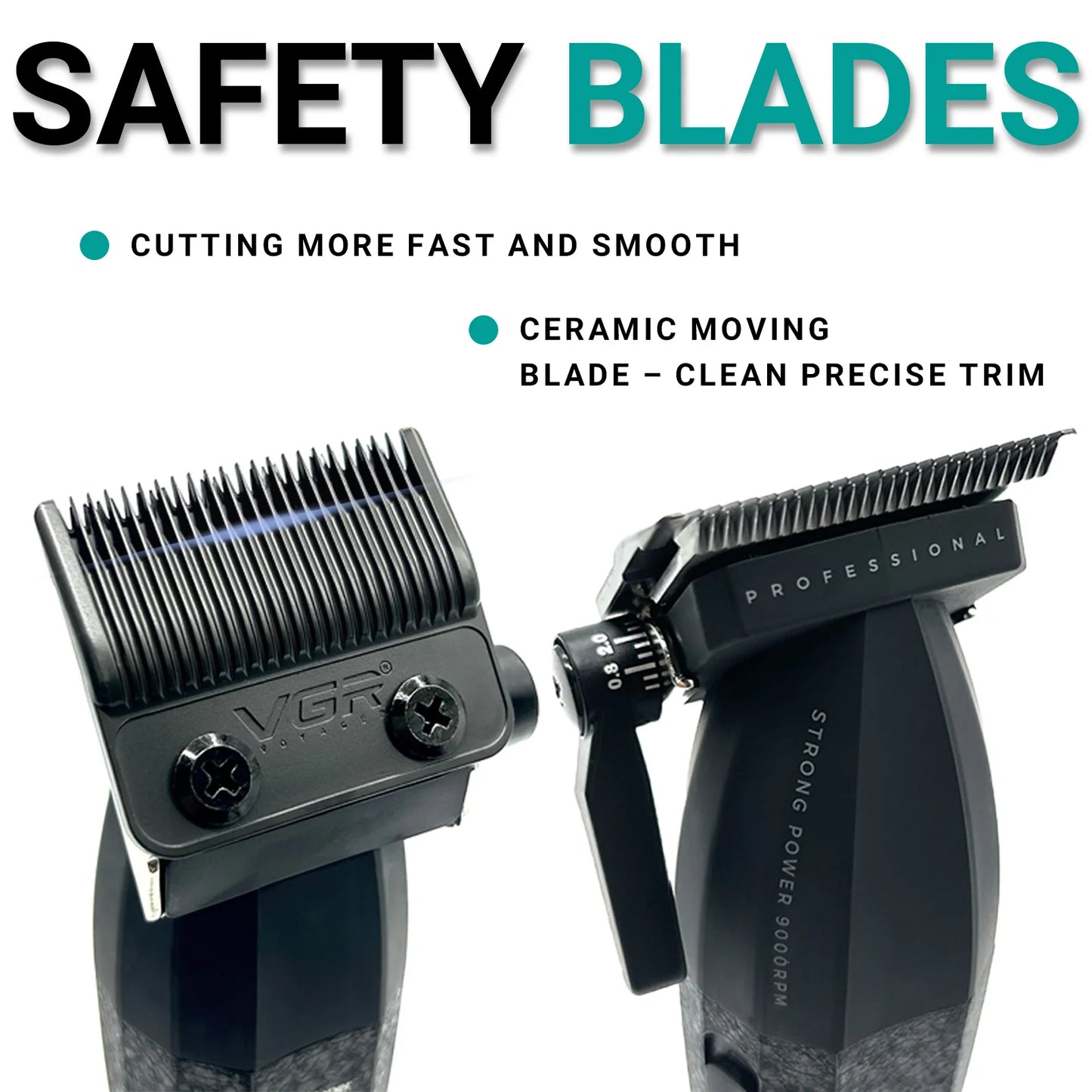 VGR Hair Trimmer Professional Hair Cutting Machine Electric Shaver Cordless Barber Clipper Rechargeable Trimmer for Men V-640