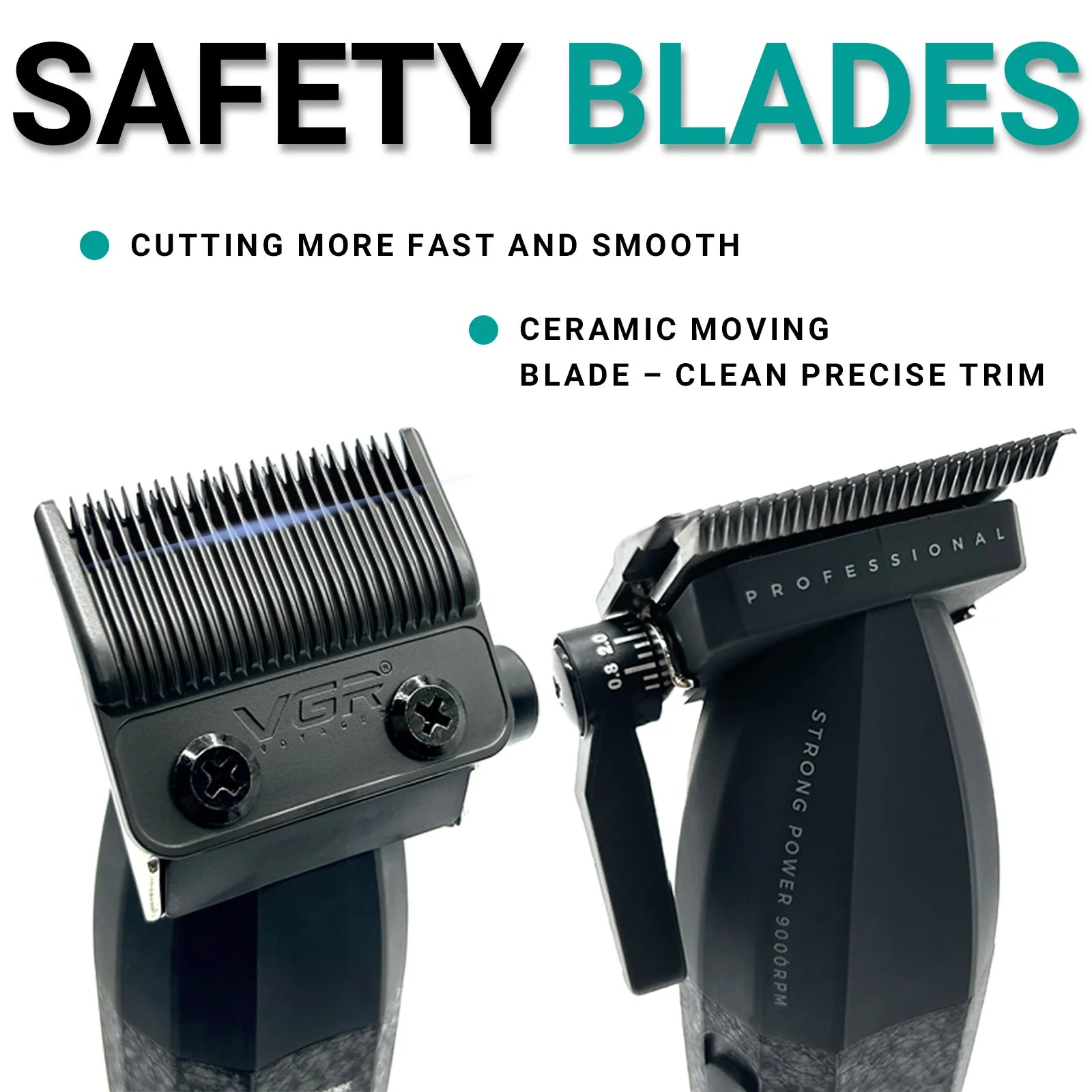VGR Hair Trimmer Professional Hair Cutting Machine Electric Shaver Cordless Barber Clipper Rechargeable Trimmer for Men V-640