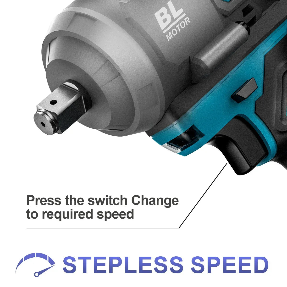 Gisam 2000N.m Brushless Impact Wrench 1/2"