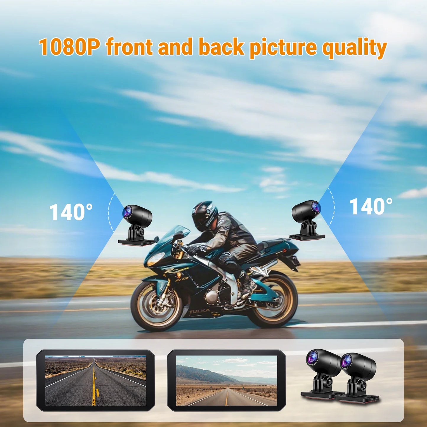 OTTOCAST Express C6 6" Motorcycle Wireless CarPlay Display
