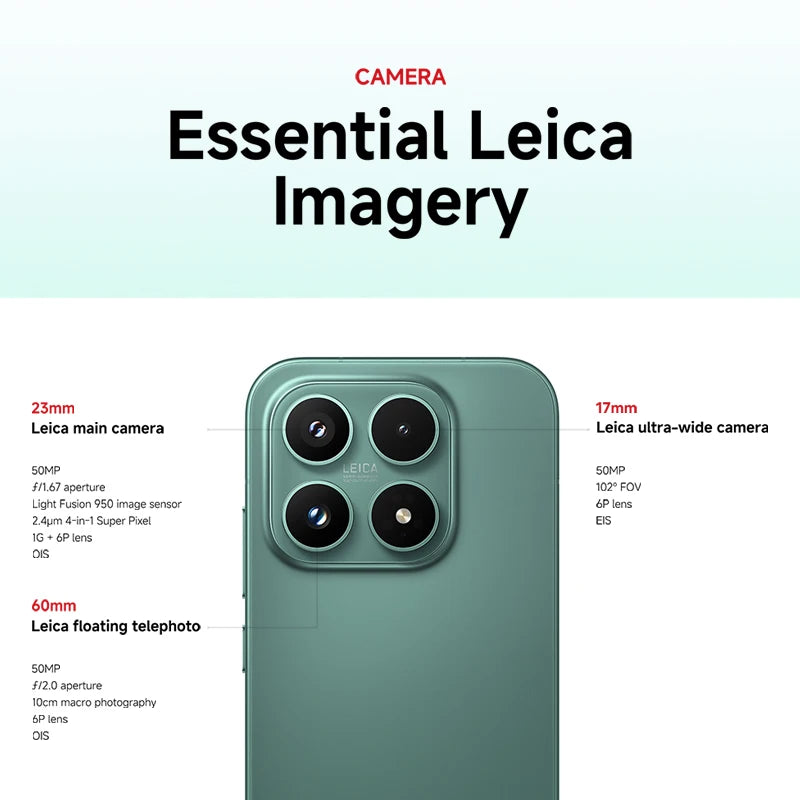 World Premiere Global Version Xiaomi 17 Smartphone 5G Snapdragon® 8 Elite Gen 5 CPU Leica Camera 6330mAh 100W HyperCharge 6.3" OLED Display - Limetastore