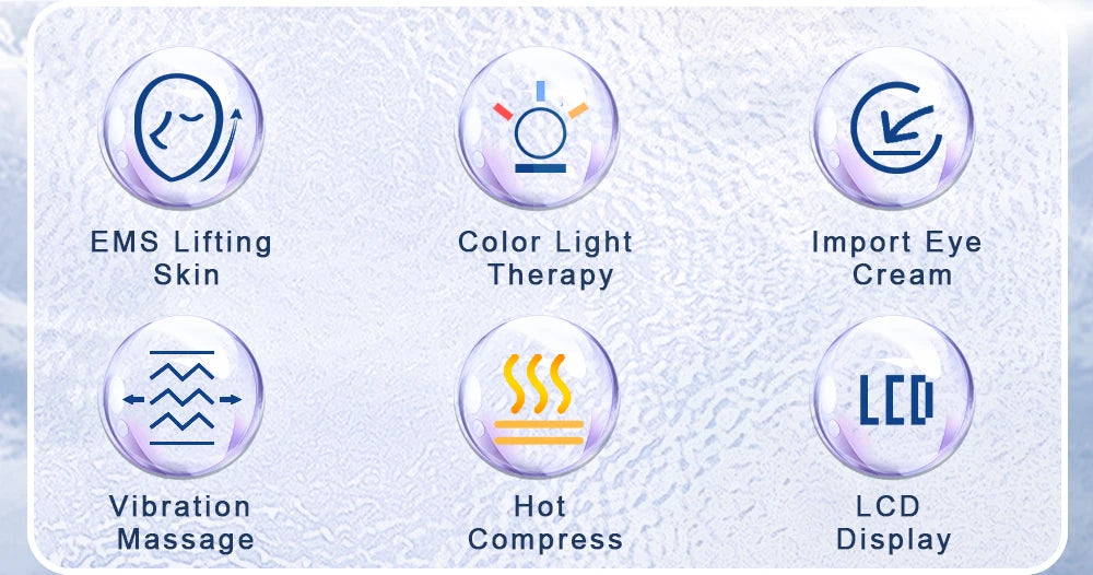 ANLAN EMS Eye Massager | Microcurrent Lifting, Hot Vibration, Dark Circles & Wrinkles