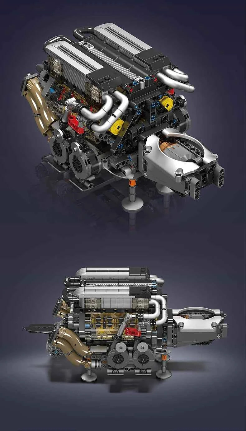 Mould King 10131 W16 Engine Building Block Set | BGT Supercar Part - Limetastore