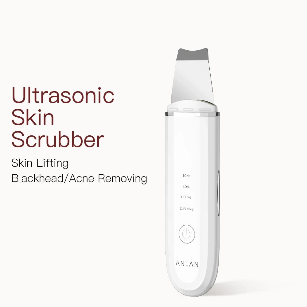 ANLAN Ultrasonic Skin Scrubber | Deep Cleaning, Peeling, EMS Lifting, Facial Shovel