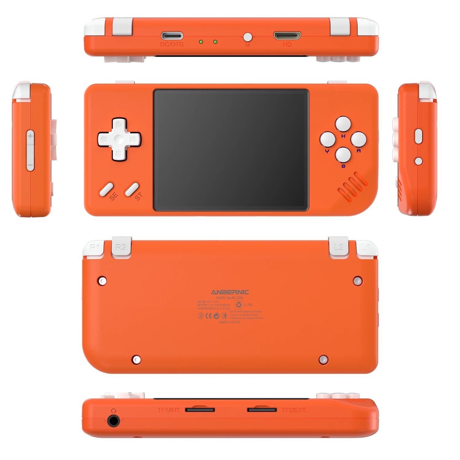 Anbernic RG28XX 2.83'' IPS Portable Handheld Game Players Linux System Retro Video Games Console Mini Arcade PS1 GB GBA - Limetastore
