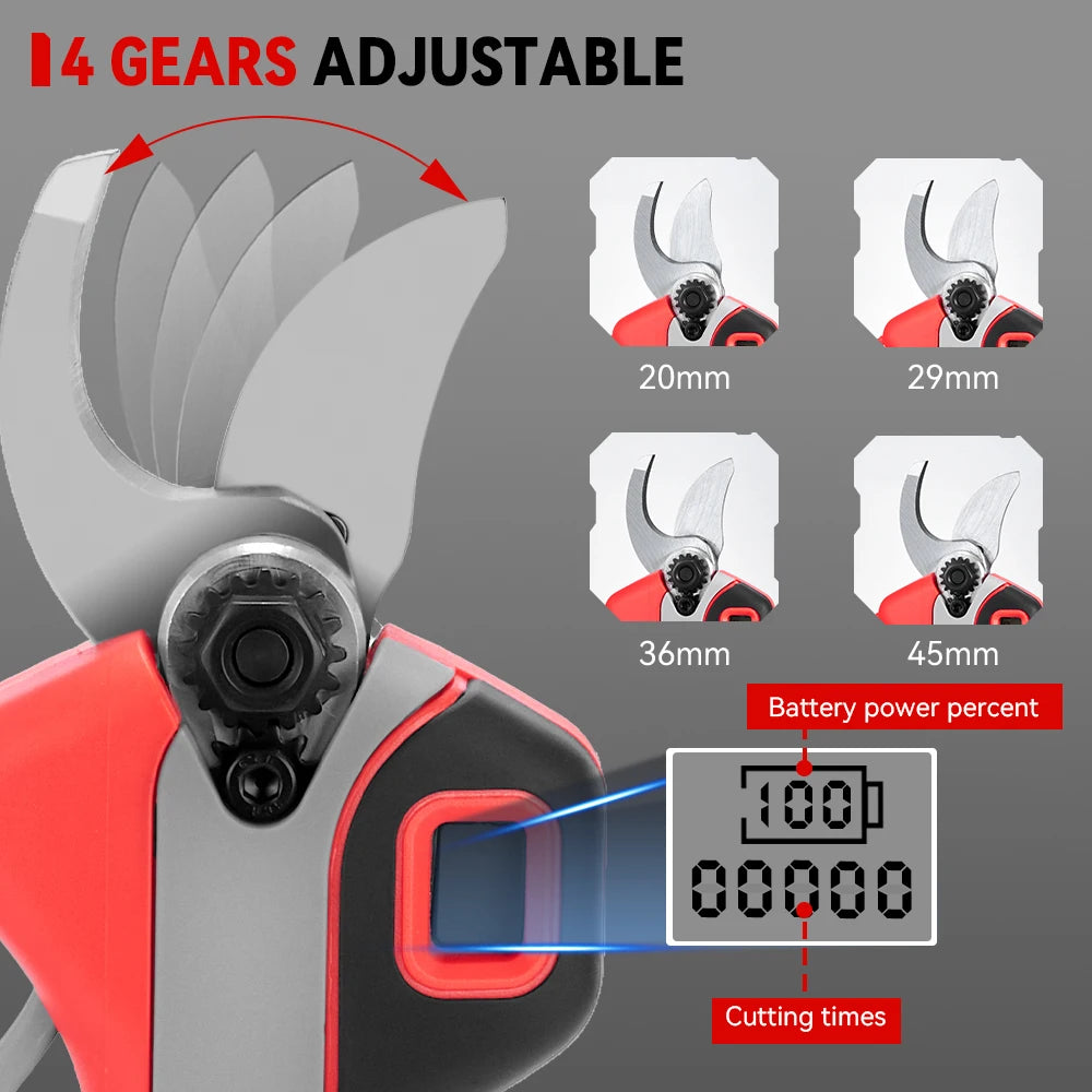 ONEVAN 30mm Brushless Electric Pruner | 1000W Cordless Branch Cutter