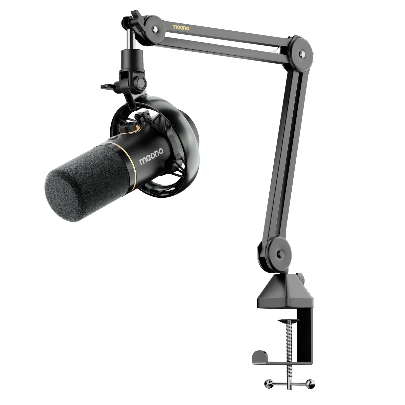 Maono PD200W – Hybrid Wireless Dynamic Podcast Microphone | XLR/USB Mic for PC, Phone & Camera