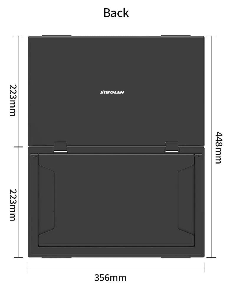 Sibolan Portable 15.6-inch Dual Screen Monitor 1080p 60Hz Laptop Screen Extender Stackable Foldable Triple Monitor for PC Wins - Limetastore