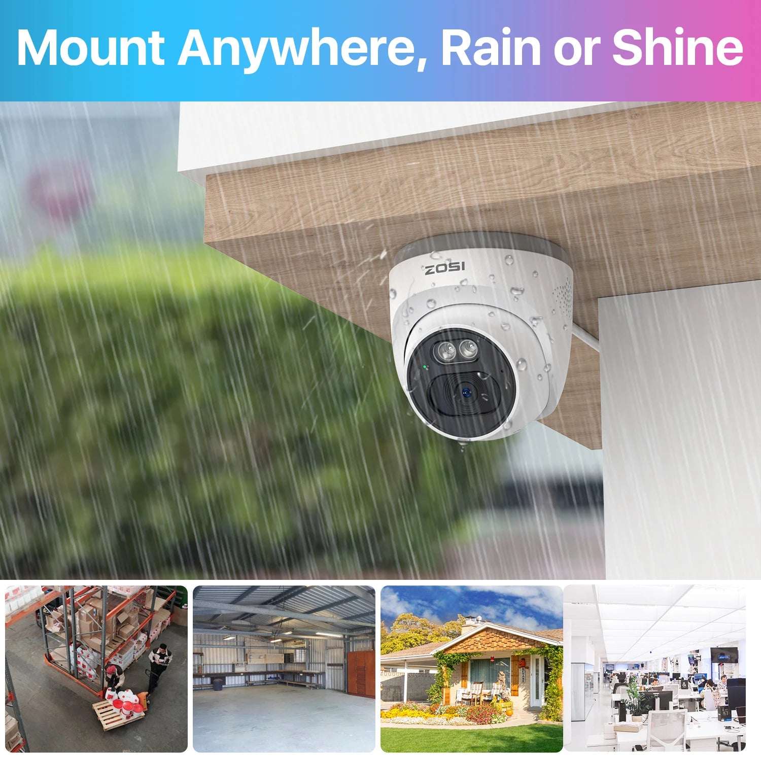 ZOSI 3K 5MP PoE Security Camera System – 8CH NVR with 4MP Outdoor Dome IP Cameras