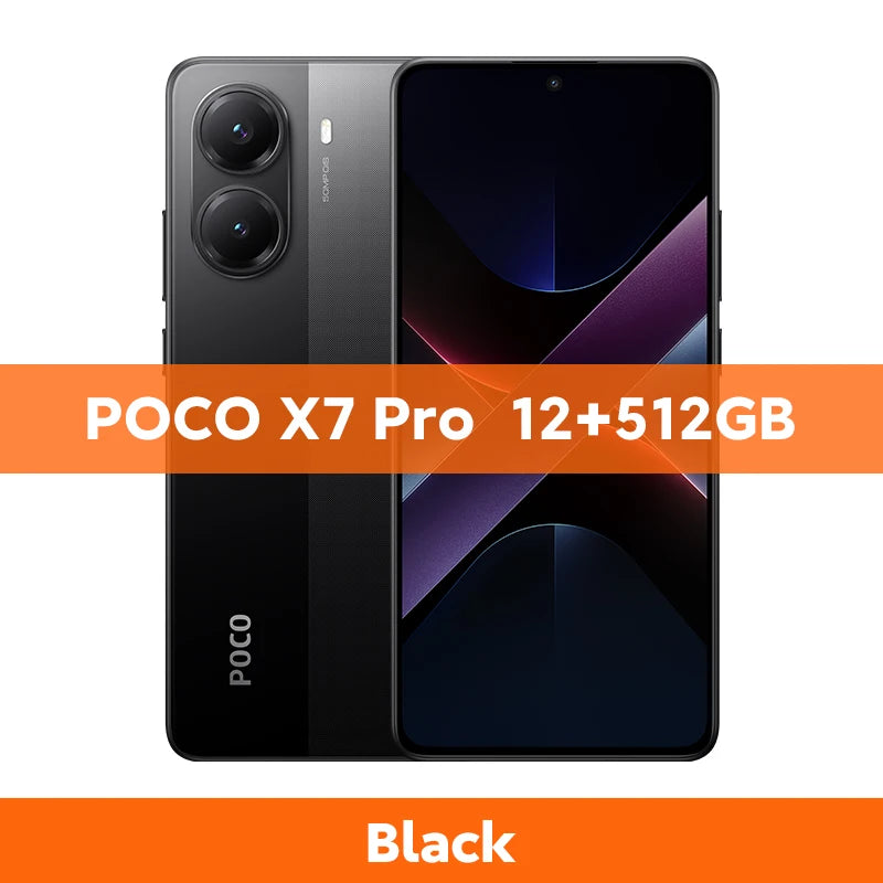 POCO X7 Pro 5G Smartphone Global Version Dimensity 8400-Ultra 50MP camera 6.67" 120Hz display  90W 6000mAh Battery NFC - Limetastore