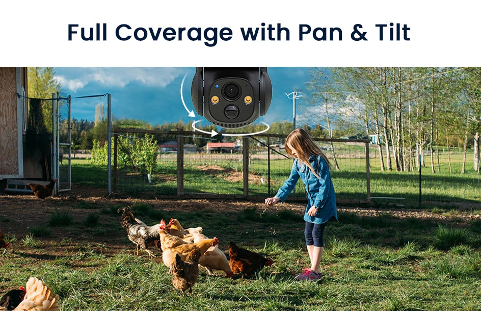 ZOSI 4MP 4G/WiFi Outdoor Battery Security Camera – Solar‑Powered 15000mAh Waterproof Smart Cam