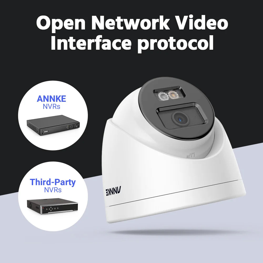 ANNKE 12MP 6K PoE Security Camera | Dual‑Light, AI Detection, Audio, IP67