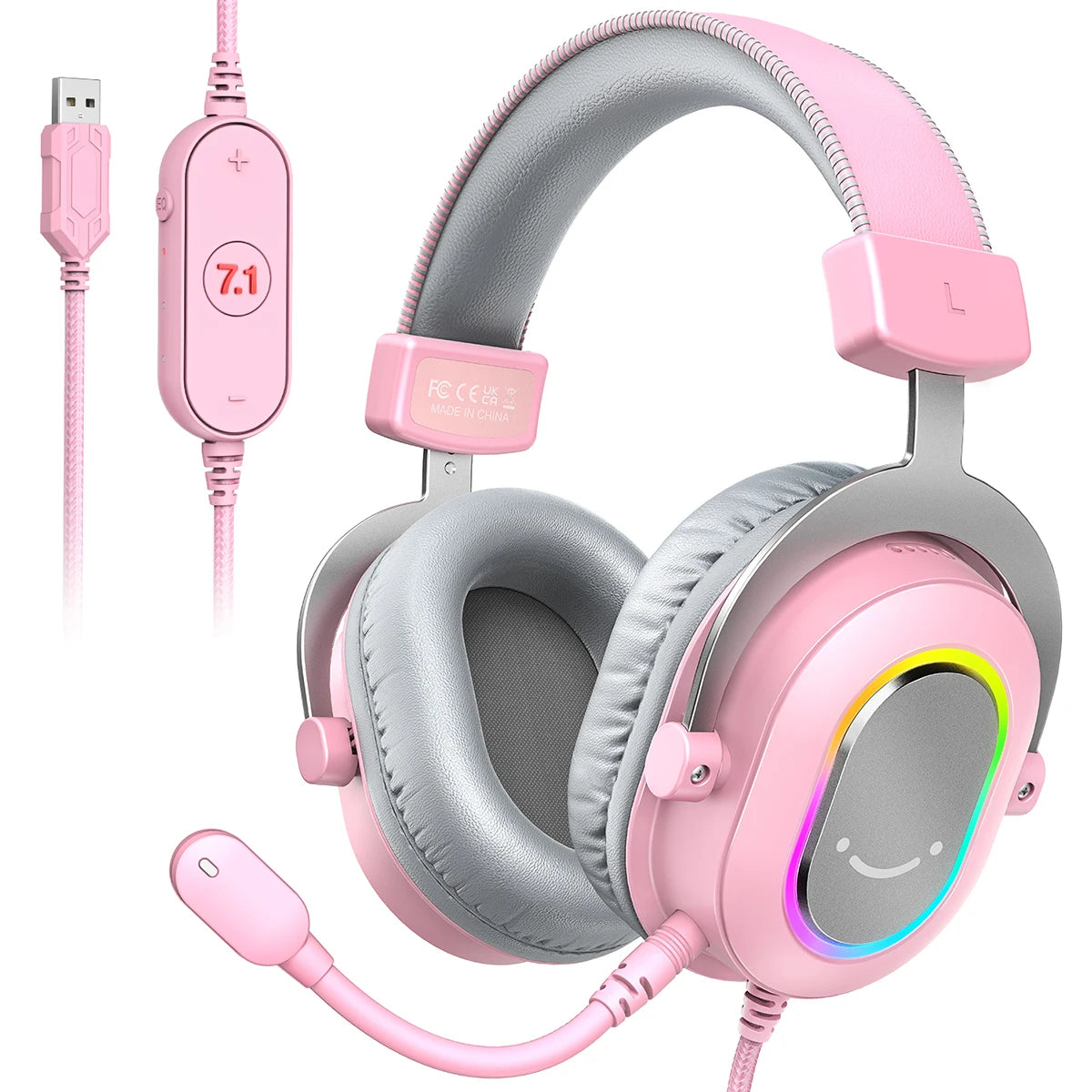 FIFINE Ampligame H6P Gaming Headset – RGB, 7.1 Surround, USB, MIC
