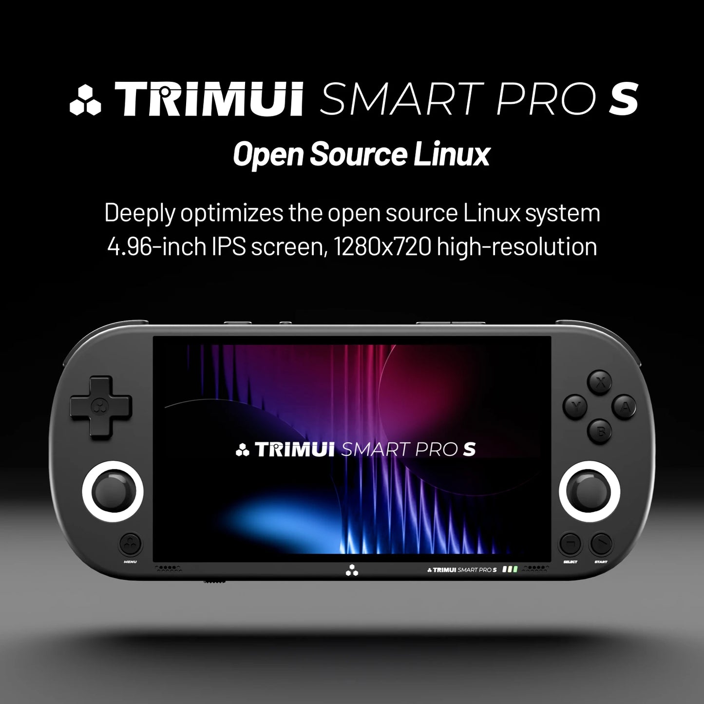 TRIMUI Smart Pro S Handheld Game Players Consoles 4.96'' IPS Screen 5000mAh Linux System Emulator Portable Console Retro Video - Limetastore