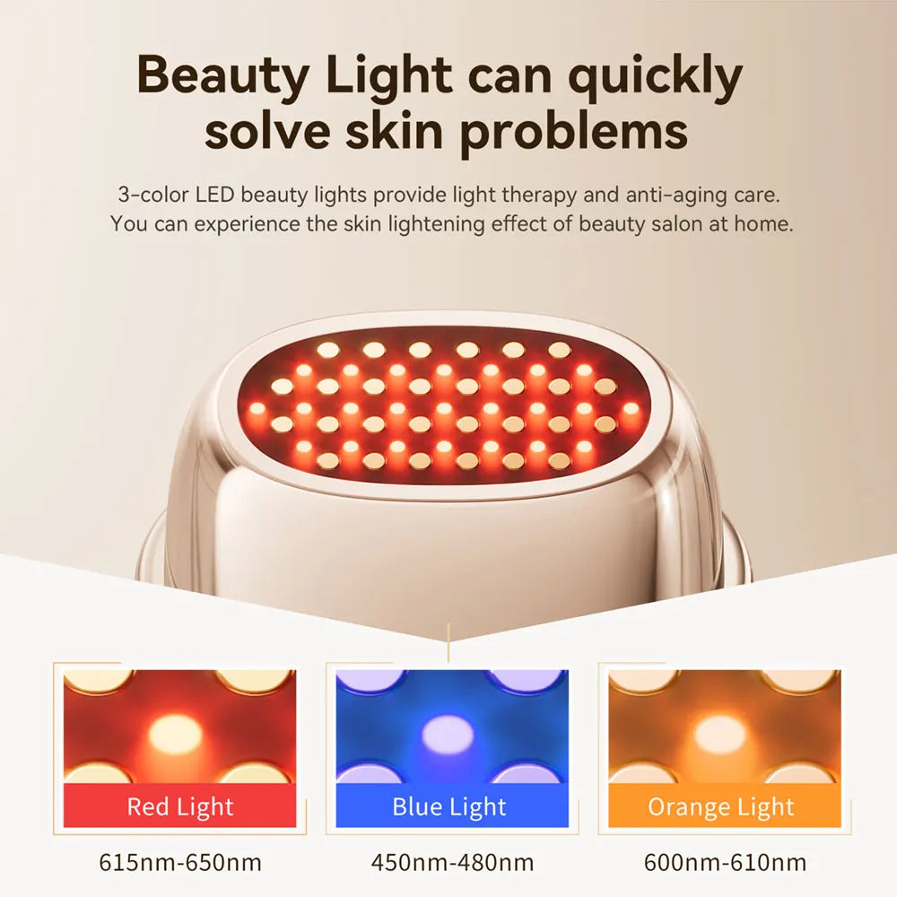 ANLAN RF Facial Device | Multi‑Polar RF, EMS Lifting, 3‑Color Light, 24K Gold