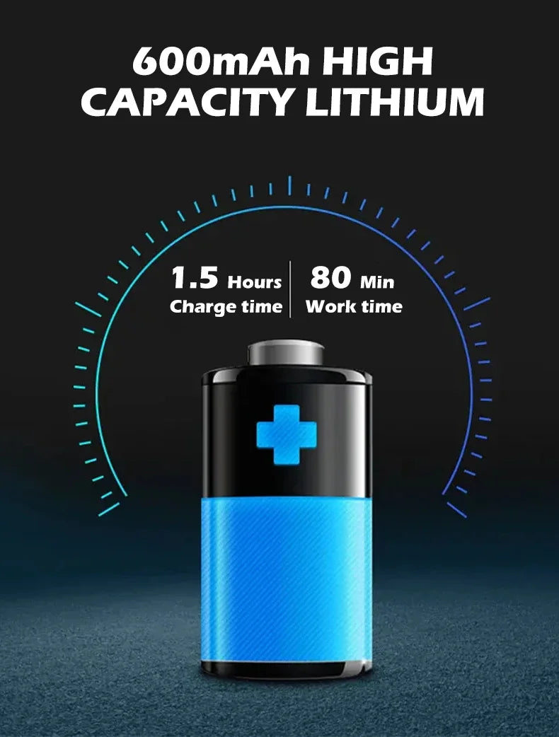 VGR Shaver Electric Razor Professional Beard Trimmer Rechargeable Razor Digital Display Razor Reciprocating Shaver for Man V-363