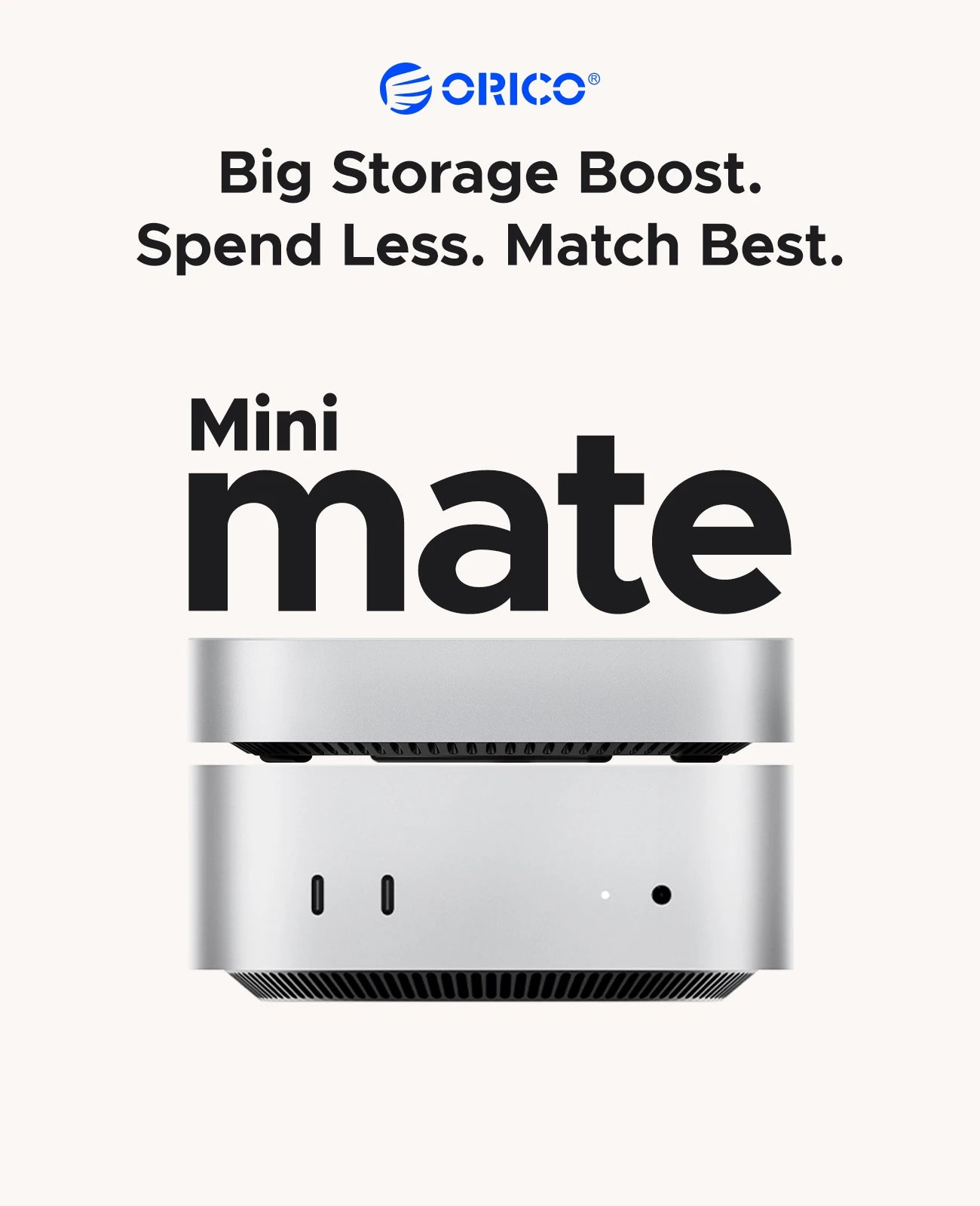 ORICO MiniMate External SSD Storage Expansion Dock – 40Gbps Desktop Hub